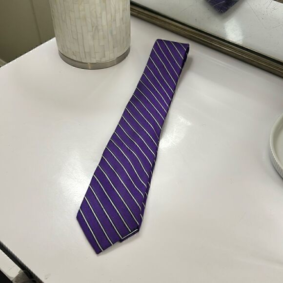 U.S Polo Assn. Purple, White and Navy striped - Picture 1 of 7